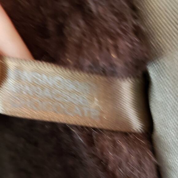 Andrew Marc Jacket Women XS Brown Anorak w/ Faux Fur Water Resistant Long Length - Picture 14 of 15